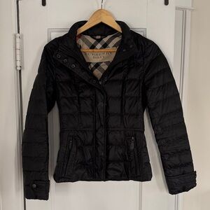 Burberry Black Down Puffer Jacket for Women